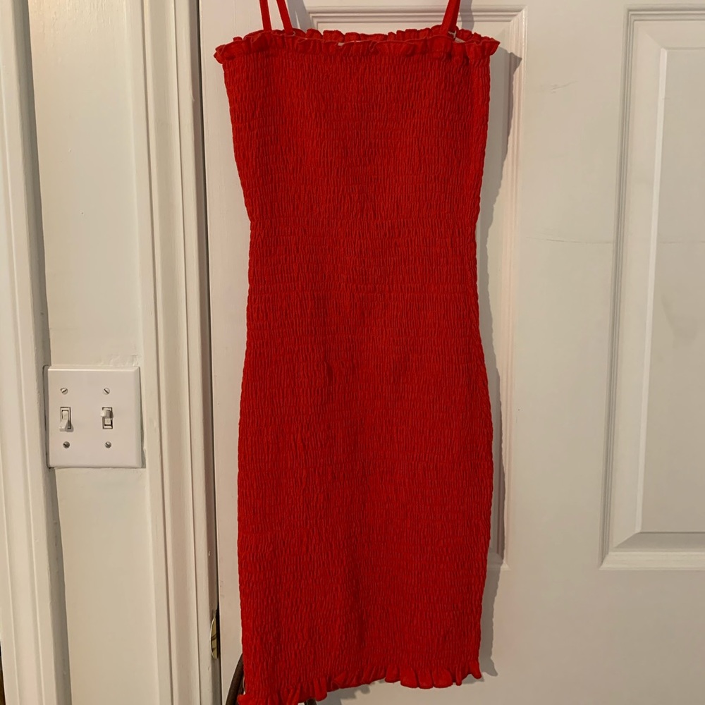 Stretchy ruched dress